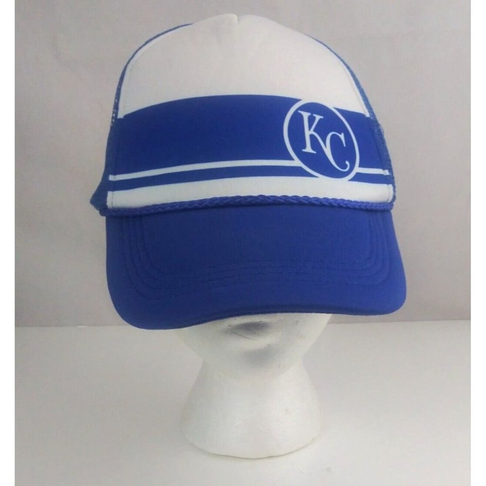 Vintage KC KCP&L Blue & White Mesh Back Unisex Snapback Baseball Cap